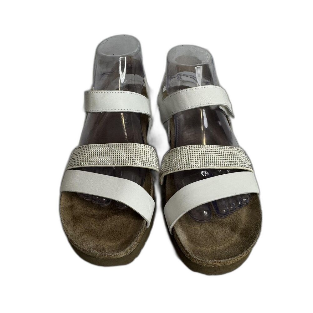 Naot krista Shoes Womens Size 9.5 Wedge Sandals Rhinestone Strap Comfort Leather
